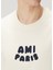 Kırık Beyaz Logo Detaylı Organik Pamuk T-Shirt 5