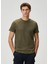 Haki Flamlı T-Shirt 1