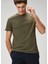 Haki Flamlı T-Shirt 2