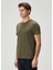 Haki Flamlı T-Shirt 4