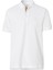 Eddie Monogram Motif Pamuklu Pike Beyaz Polo Yaka T-Shirt 1