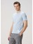 Açık Mavi Şerit Detaylı T-Shirt 3