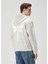 Açık Gri Kapüşonlu Logo Baskılı Sweatshirt 4