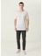 Royal Classic Beyaz V Yaka Basic T-Shirt 2