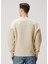 Krem Logo Nakışlı Sweatshirt 4