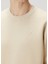 Krem Logo Nakışlı Sweatshirt 5