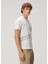 Beyaz Şerit Baskılı T-Shirt 3