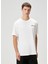 Beyaz Logo Nakışlı T-Shirt 1