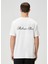 Beyaz Logo Nakışlı T-Shirt 4
