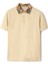 For Krem Pamuklu Polo Yakak Kısa Kollu Erkek T-Shirt 1
