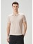 Pembe Polo Keten T-Shirt 1