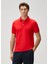 Kırmızı Polo Yaka Basic T-Shirt 1