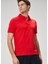 Kırmızı Polo Yaka Basic T-Shirt 2
