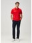 Kırmızı Polo Yaka Basic T-Shirt 3