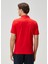 Kırmızı Polo Yaka Basic T-Shirt 5