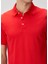 Kırmızı Polo Yaka Basic T-Shirt 6