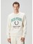 Beyaz Logo Nakışlı Sweatshirt 1