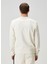 Beyaz Logo Nakışlı Sweatshirt 4