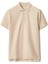 Eddie Krem Rengi Pamuklu Polo Yaka Kısa Kollu Erkek T-Shirt 1