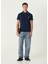 Lacivert Polo Yaka Logo Detaylı T-Shirt 2