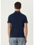 Lacivert Polo Yaka Logo Detaylı T-Shirt 4