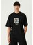 4g Siyah Logo Nakışlı T-Shirt 1