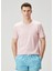 Pembe Logo Detaylı T-Shirt 1