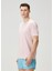 Pembe Logo Detaylı T-Shirt 3