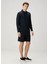 Lacivert Polo Yaka Sweatshirt 2