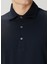Lacivert Polo Yaka Sweatshirt 5