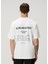 Beyaz Logo Baskılı T-Shirt 4