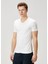 2li Beyaz V Yaka Basic T-Shirt 3