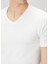 2li Beyaz V Yaka Basic T-Shirt 5