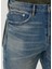 Slim Straight Fit Lacivert Jean Pantolon 3