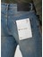 Slim Straight Fit Lacivert Jean Pantolon 5