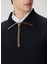Lacivert Polo Yaka Merino Triko 5