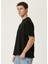 Stripe Siyah Oversized Kısa Kollu Erkek T-Shirt 2