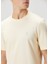 Açık Sarı Logo Nakışlı T-Shirt 5