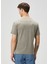 Haki Logo Nakışlı Basic T-Shirt 4