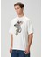 Beyaz Baskılı T-Shirt 3