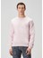 Pembe Logo Nakışlı Sweatshirt 1