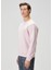 Pembe Logo Nakışlı Sweatshirt 3
