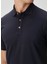 Lacivert Keten Polo T-Shirt 5