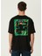 Spider Siyah Oversized Kısa Kollu Erkek T-Shirt 2