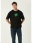 Spider Siyah Oversized Kısa Kollu Erkek T-Shirt 4