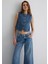 Nini Gold Premium Vintage Koyu Mavi Jean Yelek 1110688-90154 2