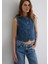 Nini Gold Premium Vintage Koyu Mavi Jean Yelek 1110688-90154 3