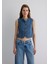 Nini Gold Premium Vintage Koyu Mavi Jean Yelek 1110688-90154 4