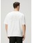 Goods Beyaz Logo Baskılı Organik Pamuk T-Shirt 4