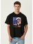 Face To Face Siyah Oversized Kısa Kollu Erkek T-Shirt 1